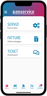 Dashboard appa Servizio Clienti Panservice