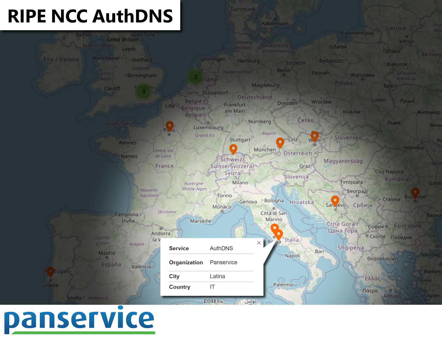 E' stata recentemente installata una nuova istanza "hosted" dell'infrastruttura Authoritative DNS (#AuthDNS) di #RIPE NCC presso il nostro datacenter di Latina